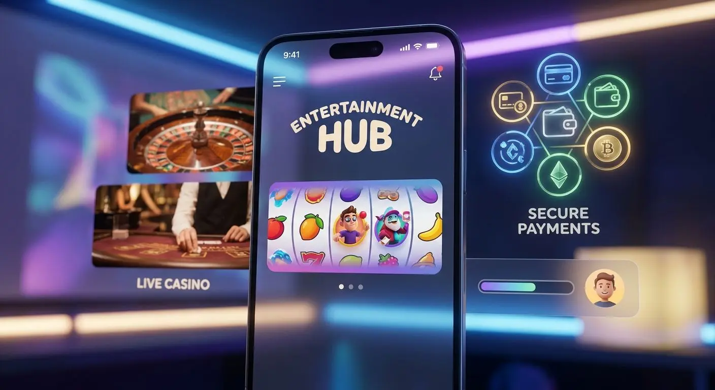 PlayOJO Casino at a Glance PlayOJO brand overview collage showing games mobile access and banking themes